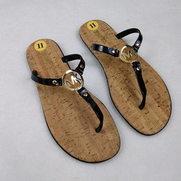 michael kors jelly cork sandals